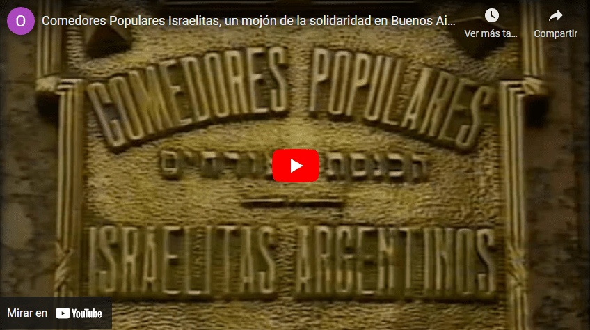 Comedores Populares Israelitas, un mojón de la solidaridad en Buenos Aires