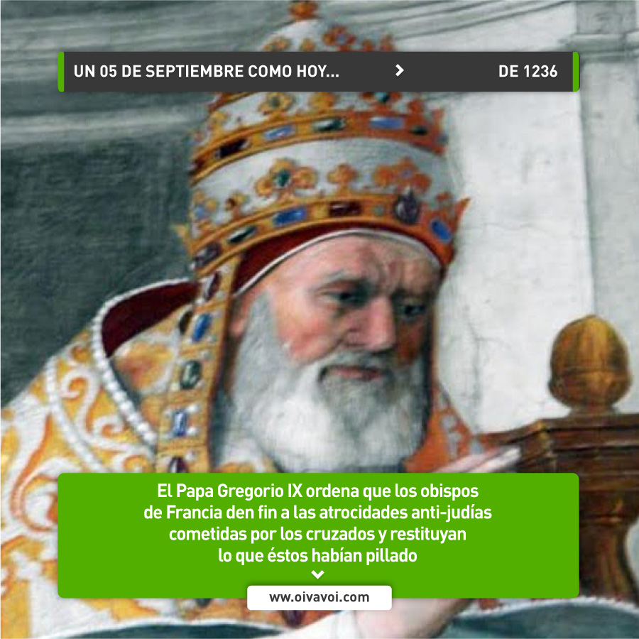 Gregorio IX contra las atrocidades de los cruzados