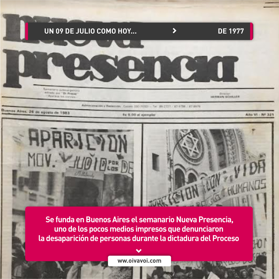 Nueva Presencia: periodismo judío y derechos humanos 1 Nueva Presencia: periodismo judío y derechos humanos