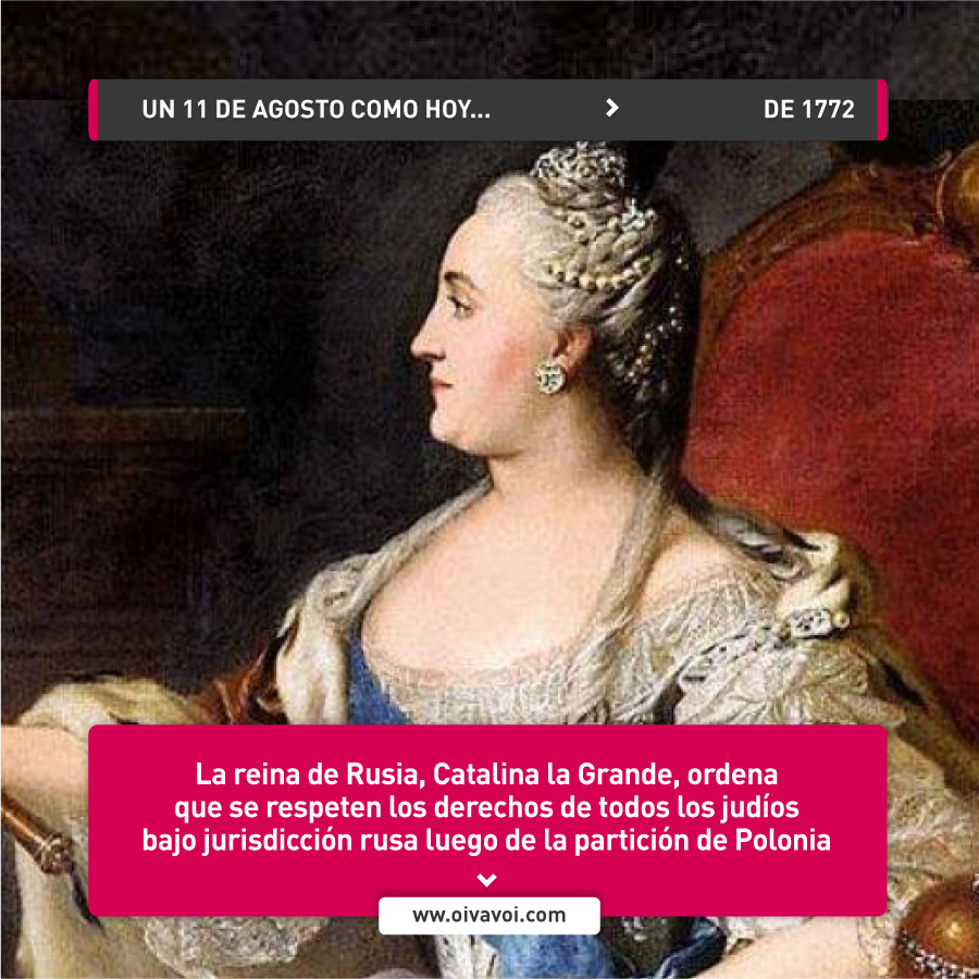 Catalina la Grande y los judíos de Polonia