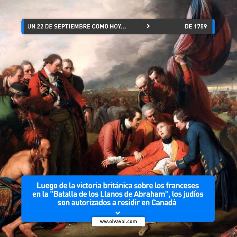 Los judíos en Canadá: 22 de septiembre 1 Los judíos en Canadá: 22 de septiembre