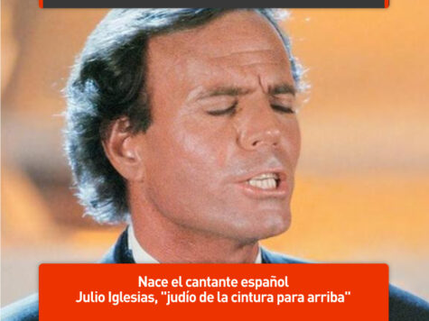 Julio Iglesias, "judío de la cintura para arriba"