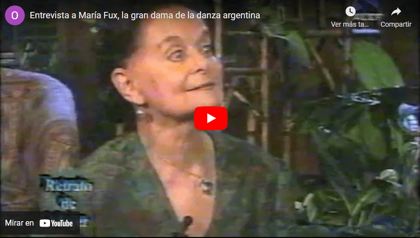 Entrevista a María Fux, la gran dama de la danza argentina