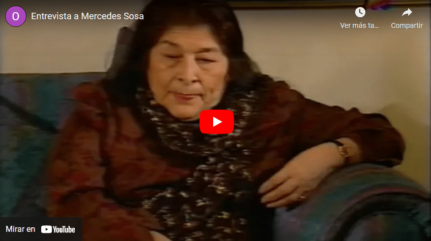 Entrevista a Mercedes Sosa