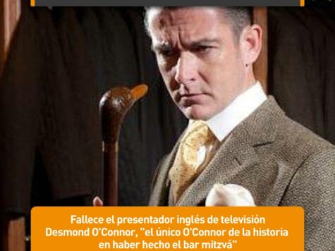 Desmond O'Connor, "el único O'Connor de la historia en haber hecho el bar mitzvá"