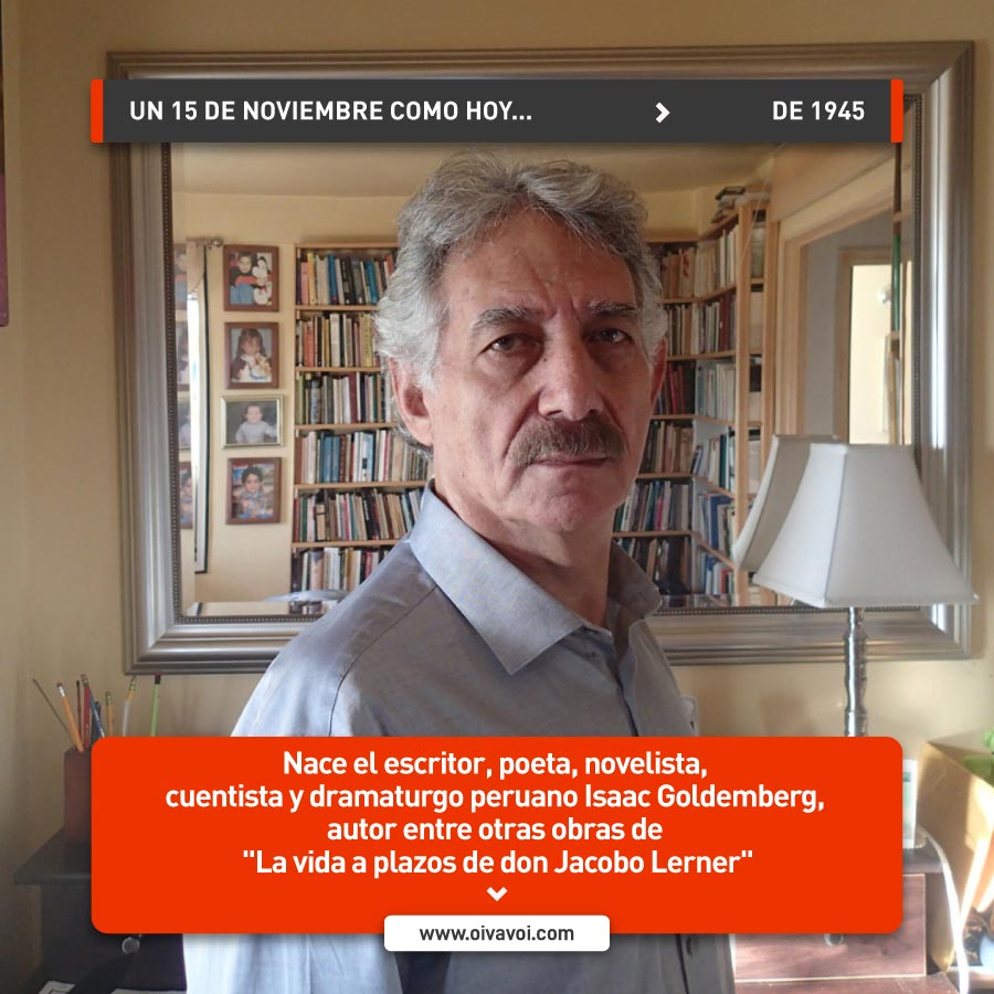 Isaac Goldemberg, escritor peruano 1 Isaac Goldemberg, escritor peruano