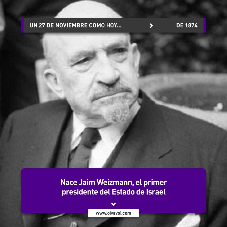 Jaim Weizmann, primer presidente del Estado de Israel 1 Jaim Weizmann, primer presidente del Estado de Israel