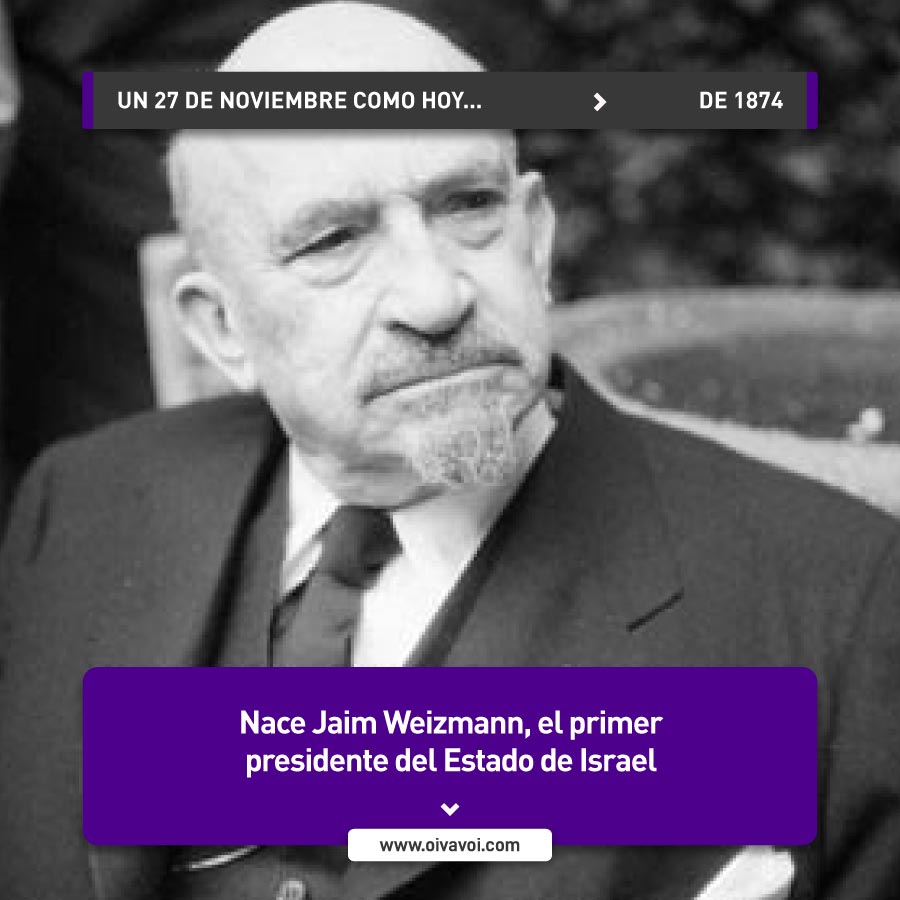 Jaim Weizmann, primer presidente del Estado de Israel