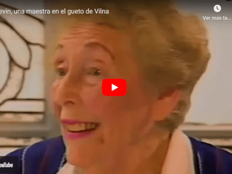 Paie Levin, una maestra en el gueto de Vilna