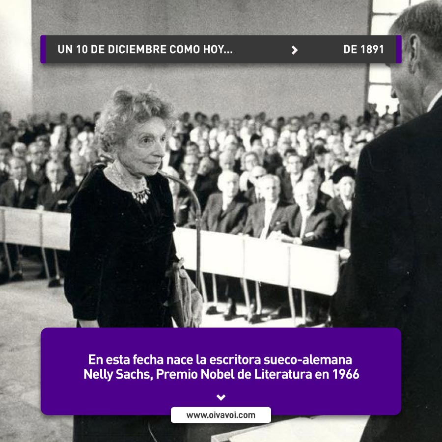 Nelly Sachs, Premio Nobel de Literatura 1 Nelly Sachs, Premio Nobel de Literatura