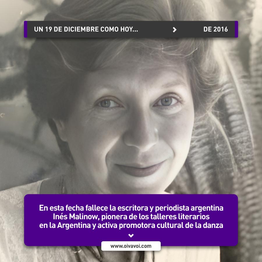 Inés Malinow, promotora de la danza argentina 1 Inés Malinow, promotora de la danza argentina